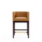 Manhattan Comfort Kingsley Counter Stool in Camel and Dark Walnut CS005-CL - alternate 3